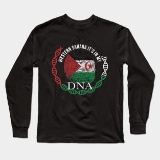 Western Sahara Its In My DNA - Gift for Western Saharan From Western Sahara Long Sleeve T-Shirt